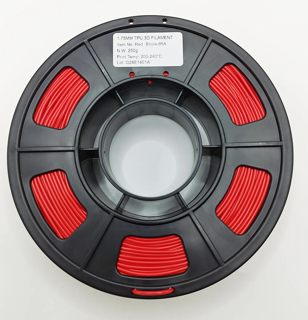 TPU Filament Hardness 95A/90A /85A Flexible Filament 1.75mm Diameter For FDM 3d Printing Soft Material 250g/Roll
TPU Filament Hardness 95A/90A /85A Flexible Filament 1.75mm Diameter For FDM 3d Printing Soft Material 250g/Roll