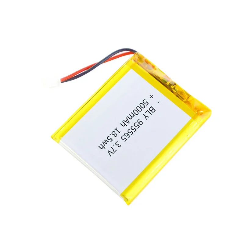 1-20 PCS 955565 Polymer Lithium Battery 3.7V 5000mAh Lithium Ion Battery For Power Bank GPS 100% Real Capacity
1-20 PCS 955565 Polymer Lithium Battery 3.7V 5000mAh Lithium Ion Battery For Power Bank GPS 100% Real Capacity