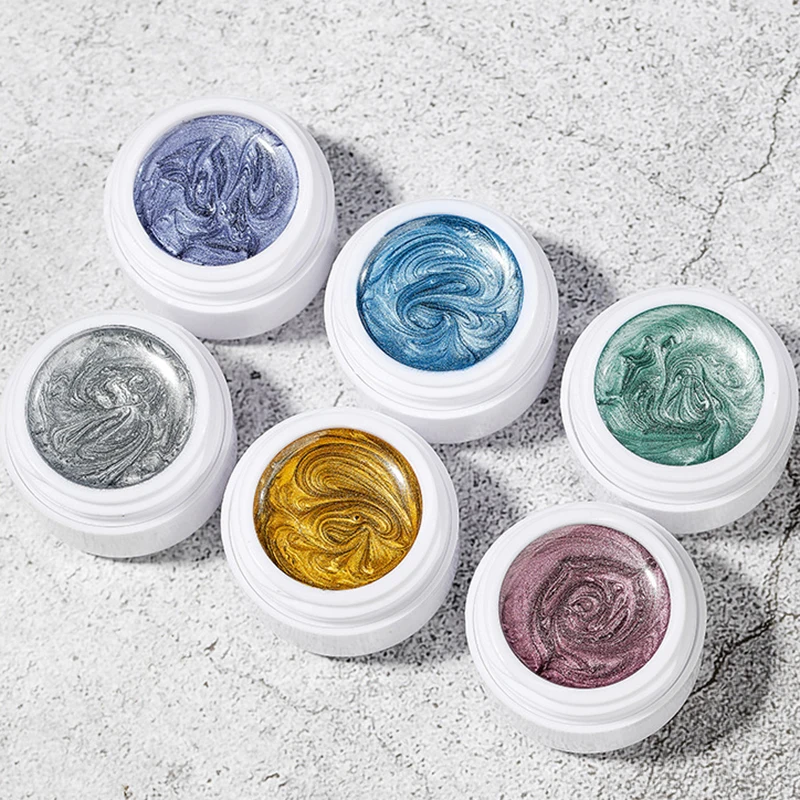 5 г супер-яркая металлическая подводка для гель-лака, серебро, золото, зеркальный гель-лак для ногтей, полуперманентный УФ-лак для дизайна ногтей Vernis Salon 
5 г супер-яркая металлическая подводка для гель-лака, серебро, золото, зеркальный гель-лак для ногтей, полуперманентный УФ-лак для дизайна ногтей Vernis Salon