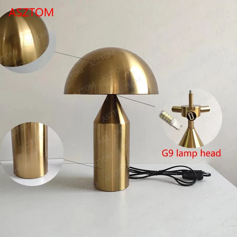 Black White Gold table Lamp Creative mushroom Table Lamp for Bedroom Study Living Room Decoration Desk lamp
Black White Gold table Lamp Creative mushroom Table Lamp for Bedroom Study Living Room Decoration Desk lamp