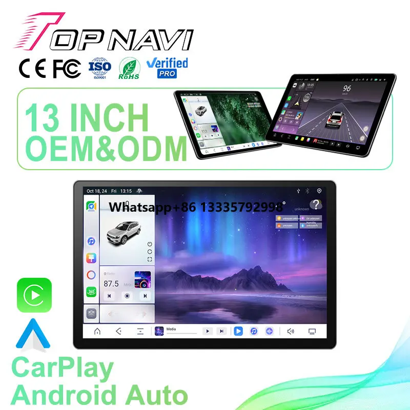 High-End TS20 13-Inch Android 13 Automotive Head Unit Stereo Car 4G 8-Core Autoradio Split Screen
High-End TS20 13-Inch Android 13 Automotive Head Unit Stereo Car 4G 8-Core Autoradio Split Screen
