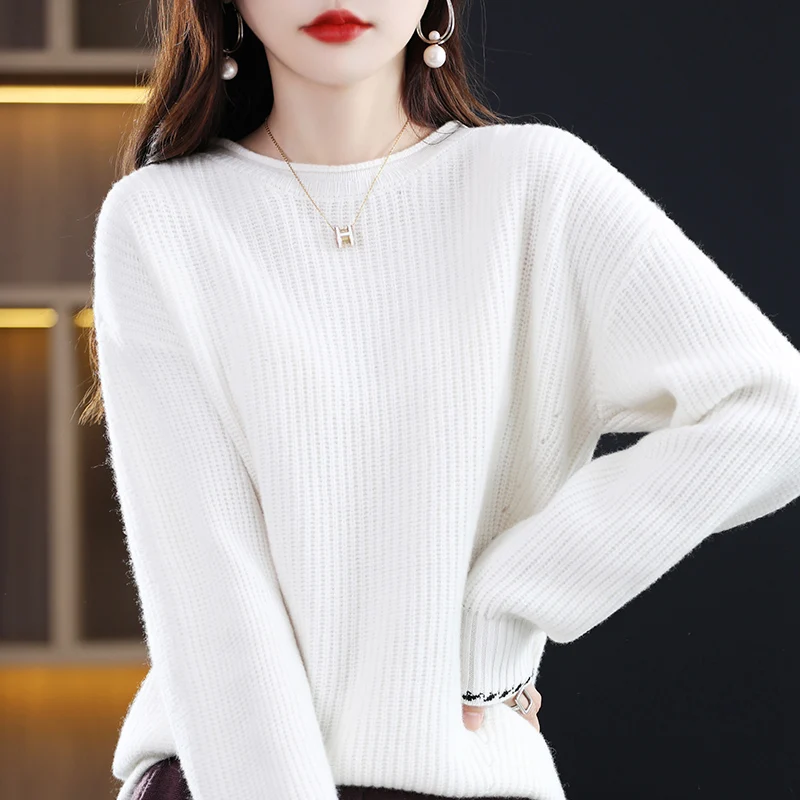 100% Pure Wool Cashmere Women's Sweater Knitted O-Neck Pullover South Korea Fashion Undercoat Women's Brand Top
100% Pure Wool Cashmere Women's Sweater Knitted O-Neck Pullover South Korea Fashion Undercoat Women's Brand Top