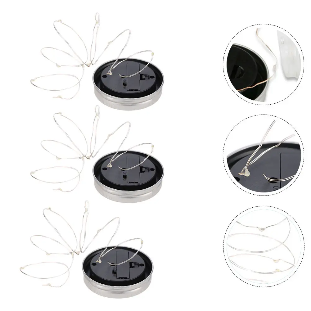 3pcs Bottle Cap String Lights Plastic Solar Warm Atmosphere Outdoor Garden Table Balcony Yard Decor Jar Lamp Festival 
3pcs Bottle Cap String Lights Plastic Solar Warm Atmosphere Outdoor Garden Table Balcony Yard Decor Jar Lamp Festival