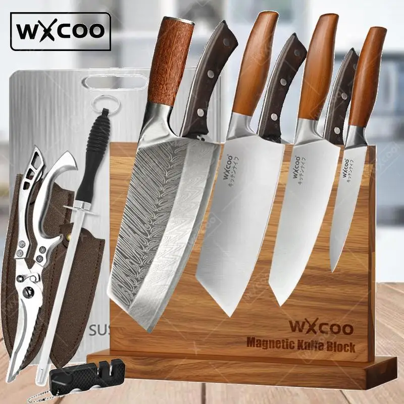 WXCOO Japanese Chef Knife Professional Fish Fruit Knife Butcher Meat Slicing Cleaver Scissors Stainless Steel Kitchen Knife
WXCOO Japanese Chef Knife Professional Fish Fruit Knife Butcher Meat Slicing Cleaver Scissors Stainless Steel Kitchen Knife