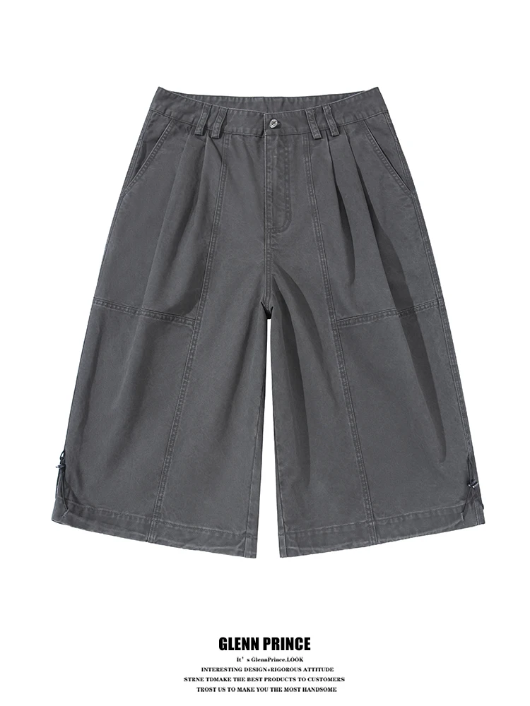Retro Washed Pure Cotton Workwear Seven-Foot Pants Men Summer Trendy Street Straight Leg Log Cutting Mid-Pants Loose Fit Casu...
Retro Washed Pure Cotton Workwear Seven-Foot Pants Men Summer Trendy Street Straight Leg Log Cutting Mid-Pants Loose Fit Casu...
