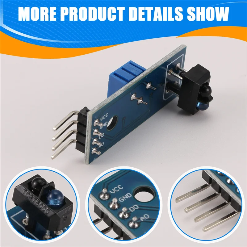 ABSQ-32Pcs TCRT5000 Инфракрасный отражающий датчик ИК-фотоэлектрический переключатель Барьерная линия Трек-модуль для Arduino Smart Car Robot
ABSQ-32Pcs TCRT5000 Инфракрасный отражающий датчик ИК-фотоэлектрический переключатель Барьерная линия Трек-модуль для Arduino Smart Car Robot