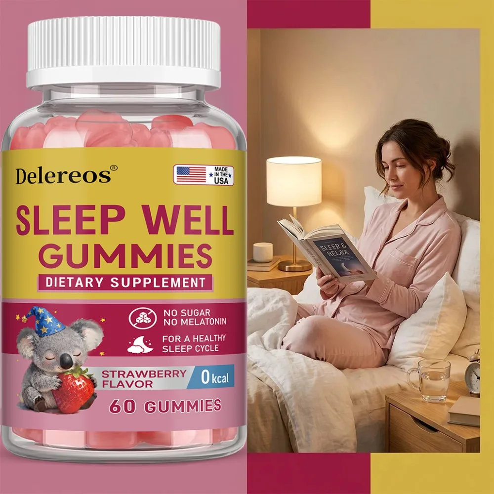 Sleep Support Gummies - Vegan, Promotes Healthy Sleep Cycles, Promotes Relaxation Before Bed, Easy To Chew
Sleep Support Gummies - Vegan, Promotes Healthy Sleep Cycles, Promotes Relaxation Before Bed, Easy To Chew