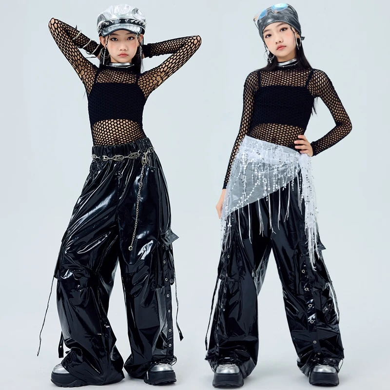 Jazz Outfit Kpop Dance Stage Costume Girl Hip Hop Set Mesh Long Sleeve Top Black Shuffle Pants Street Dance Fashion Clothes 2067
Jazz Outfit Kpop Dance Stage Costume Girl Hip Hop Set Mesh Long Sleeve Top Black Shuffle Pants Street Dance Fashion Clothes 2067