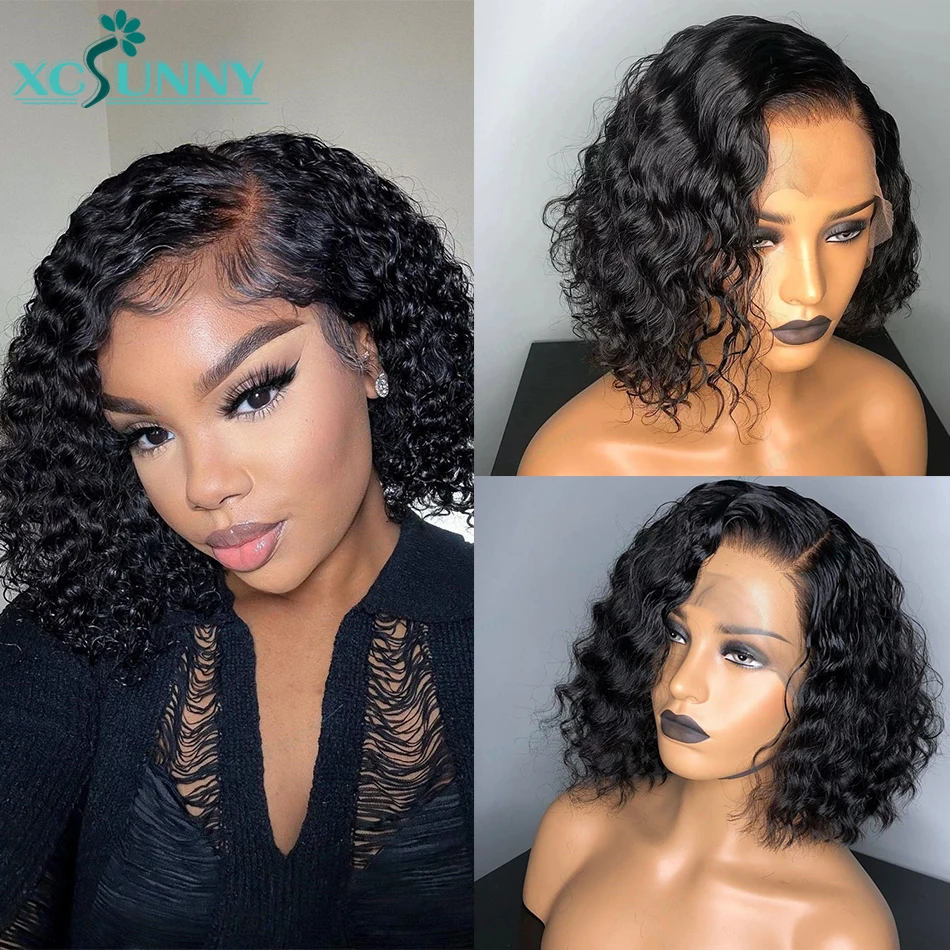 5x5 Lace Closure Human Hair Wig Glueless Transparent Lace Short Curly Bob Lace Font Wig 13x6 For Black Women
5x5 Lace Closure Human Hair Wig Glueless Transparent Lace Short Curly Bob Lace Font Wig 13x6 For Black Women