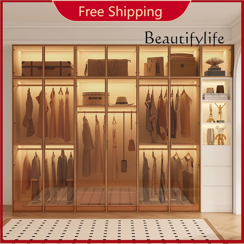 R Orgnizer Glass Doors Wardrobes Modular Aesthetic Living Room Wardrobes Rack Dressing Wooden Guarda Roupas Furniture Home
R Orgnizer Glass Doors Wardrobes Modular Aesthetic Living Room Wardrobes Rack Dressing Wooden Guarda Roupas Furniture Home