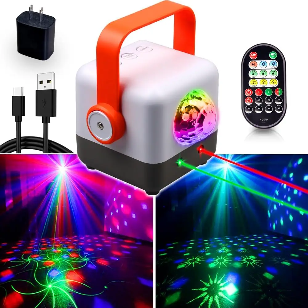 Disco Ball Party Lights with Sound Activation & LED Projection, Strobe Stage Light for Birthday
Disco Ball Party Lights with Sound Activation & LED Projection, Strobe Stage Light for Birthday