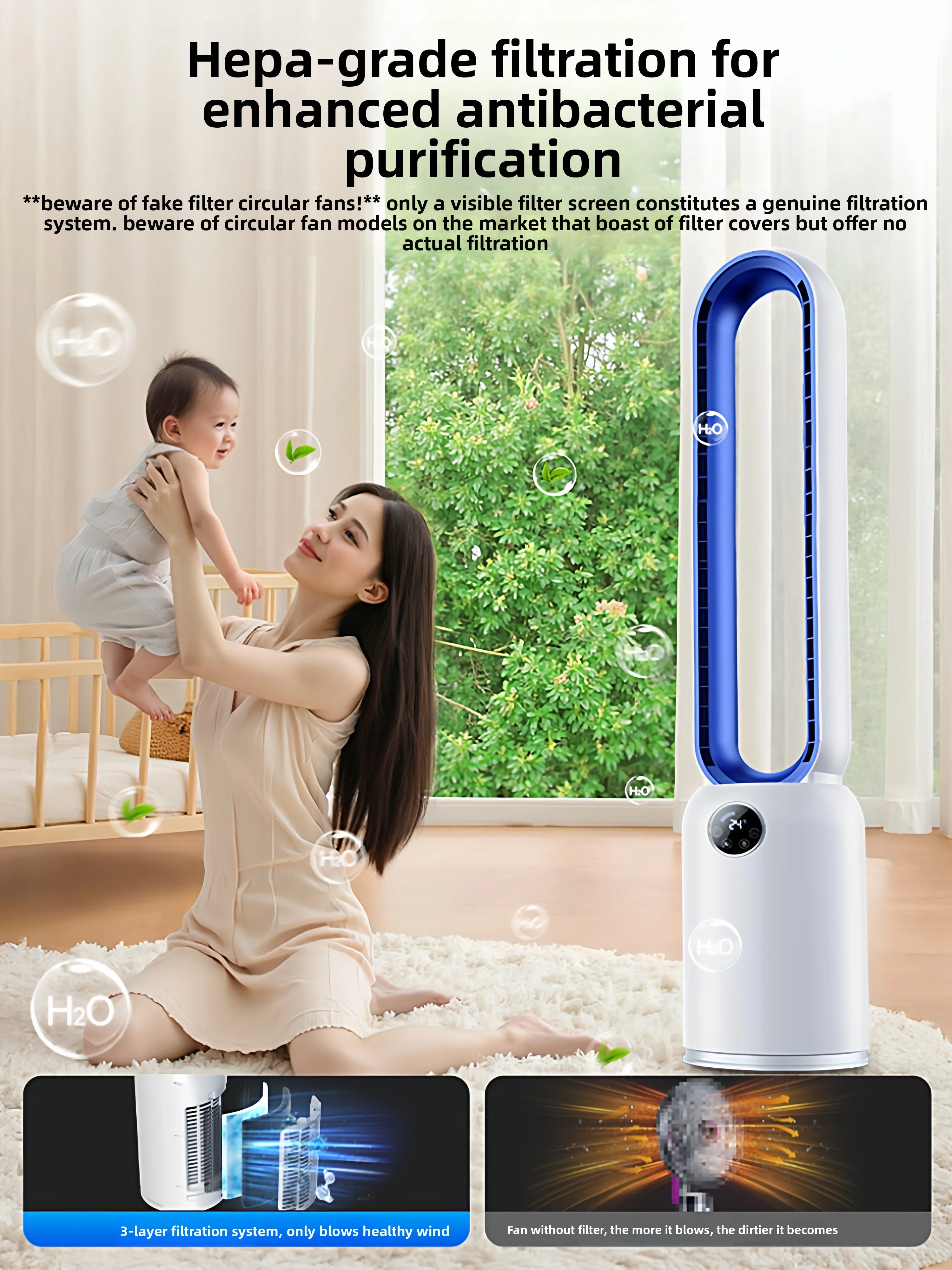 Новый бесшумный башенный вентилятор 220В с мощным потоком воздуха для дома, спальни, офиса, безлопастная конструкция HAW
Новый бесшумный башенный вентилятор 220В с мощным потоком воздуха для дома, спальни, офиса, безлопастная конструкция HAW