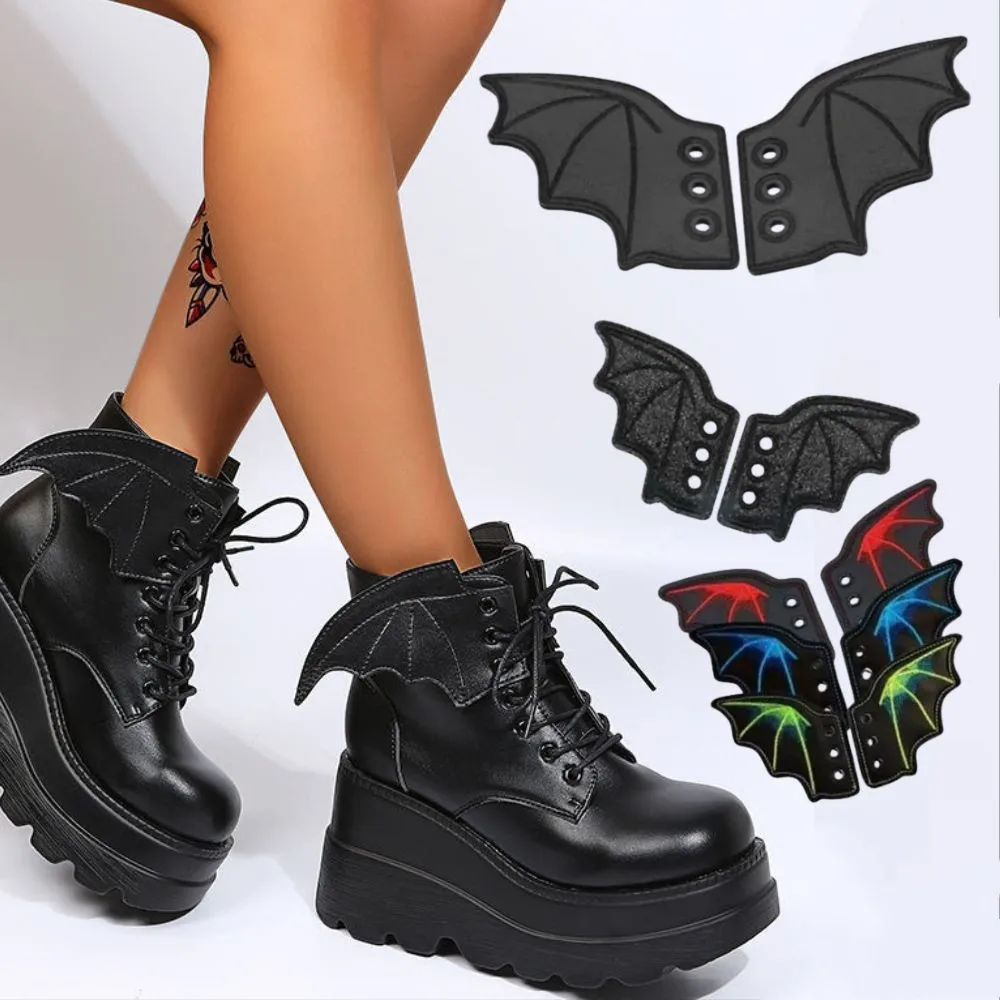 1 Pair Halloween Black Glitter Bat Wings Shoe Buckle DIY Charm Shoelaces Decorations For Sneaker Boots Punk Halloween Accessory
1 Pair Halloween Black Glitter Bat Wings Shoe Buckle DIY Charm Shoelaces Decorations For Sneaker Boots Punk Halloween Accessory