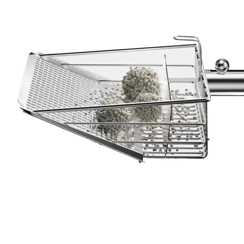 Stainless steel cat litter shovel fine hole two-in-one
Stainless steel cat litter shovel fine hole two-in-one