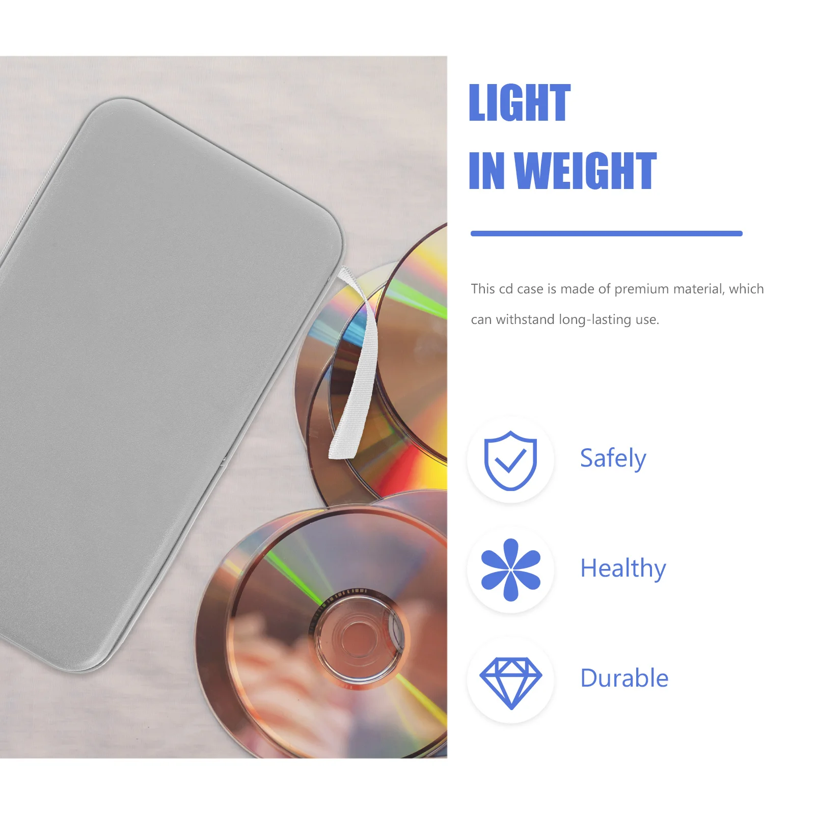 Компактный чехол для CD-дисков на 80 дисков с мягкой внутренней защитой, прочной застежкой-молнией, для путешествий, офиса и домашнего использования
Компактный чехол для CD-дисков на 80 дисков с мягкой внутренней защитой, прочной застежкой-молнией, для путешествий, офиса и домашнего использования