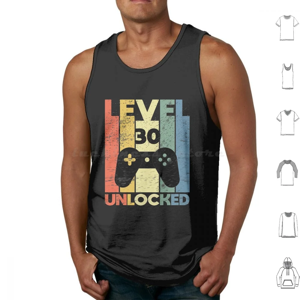 Level 30 Unlocked , Funny Video Gamer 30th Birthday Gamer Saying Gift Tank Tops Print Cotton Gamer Saying Level 30
Level 30 Unlocked , Funny Video Gamer 30th Birthday Gamer Saying Gift Tank Tops Print Cotton Gamer Saying Level 30