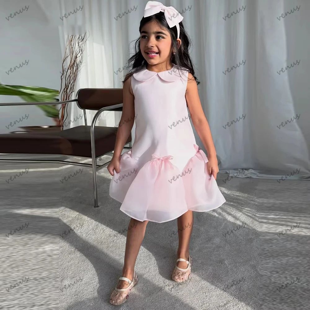 Simple Ball Flower Girl Dresses Simple Knee-Length Princess Birthday Dress Sleeveless Customized فساتين سهرة Vestido De Novia
Simple Ball Flower Girl Dresses Simple Knee-Length Princess Birthday Dress Sleeveless Customized فساتين سهرة Vestido De Novia