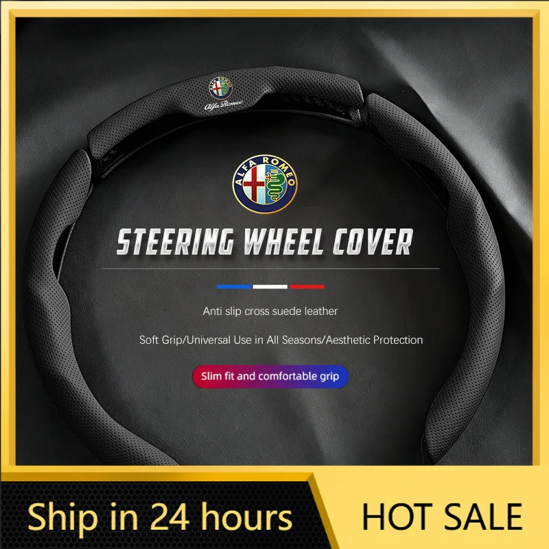 2026 Hot Car Stickers 3pcs Steering Wheel Cover Breathable Anti Slip Grip For Alfa Romeo Junior Tonale Giulia Stelvio 159 Mito S
2026 Hot Car Stickers 3pcs Steering Wheel Cover Breathable Anti Slip Grip For Alfa Romeo Junior Tonale Giulia Stelvio 159 Mito S