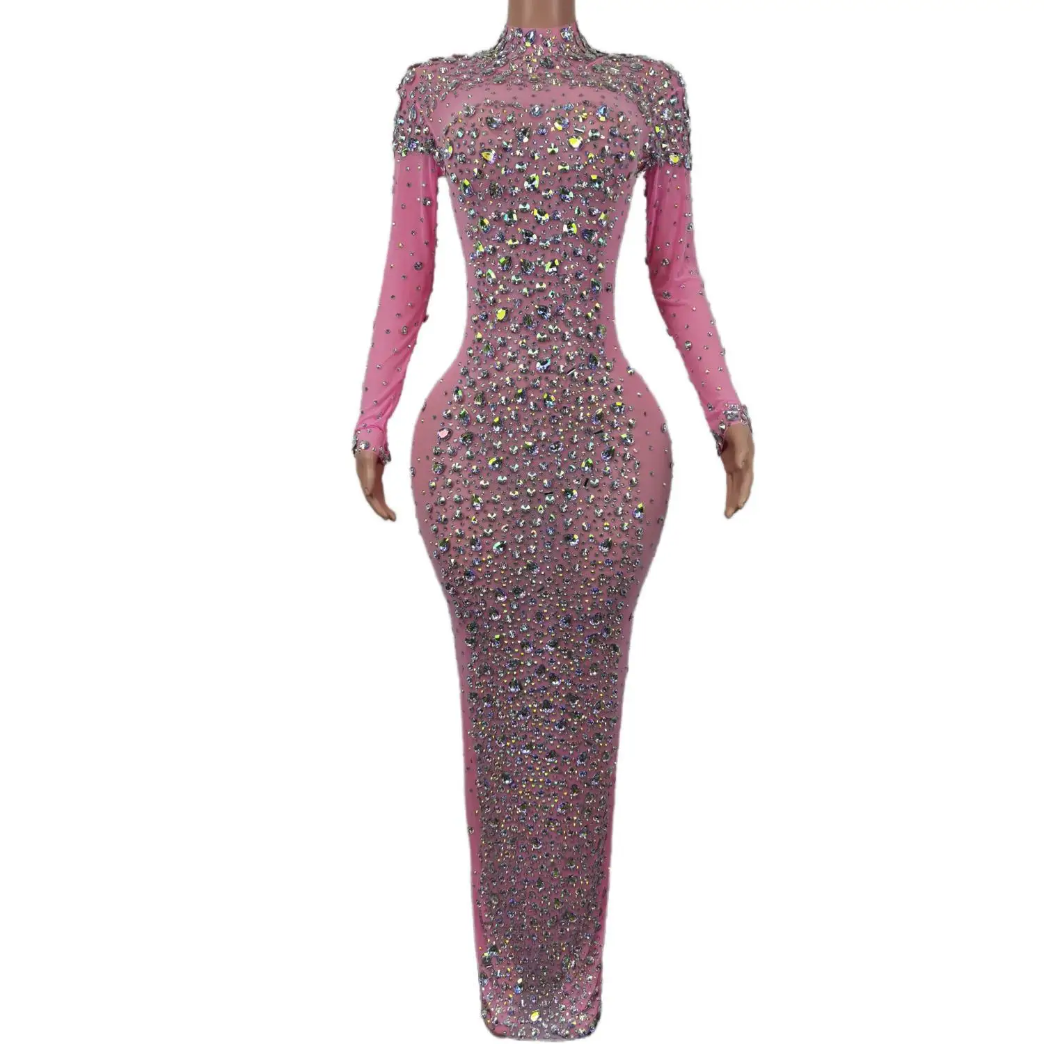 Elegant Sequin Luxury Women's Dress Sexy Stage Shining Rhinestone Evening Dress Party Nightclub Wedding Prom Cuixing
Elegant Sequin Luxury Women's Dress Sexy Stage Shining Rhinestone Evening Dress Party Nightclub Wedding Prom Cuixing