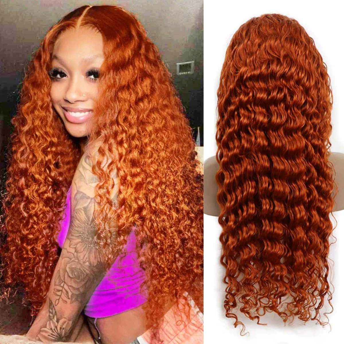 Ginger Deep Wave 30 Inch Lace Front Wigs Human Hair 13x4 Orange Ginger Wig Human Hair 350 Deep Curly Lace Front Wigs Baby Hair
Ginger Deep Wave 30 Inch Lace Front Wigs Human Hair 13x4 Orange Ginger Wig Human Hair 350 Deep Curly Lace Front Wigs Baby Hair
