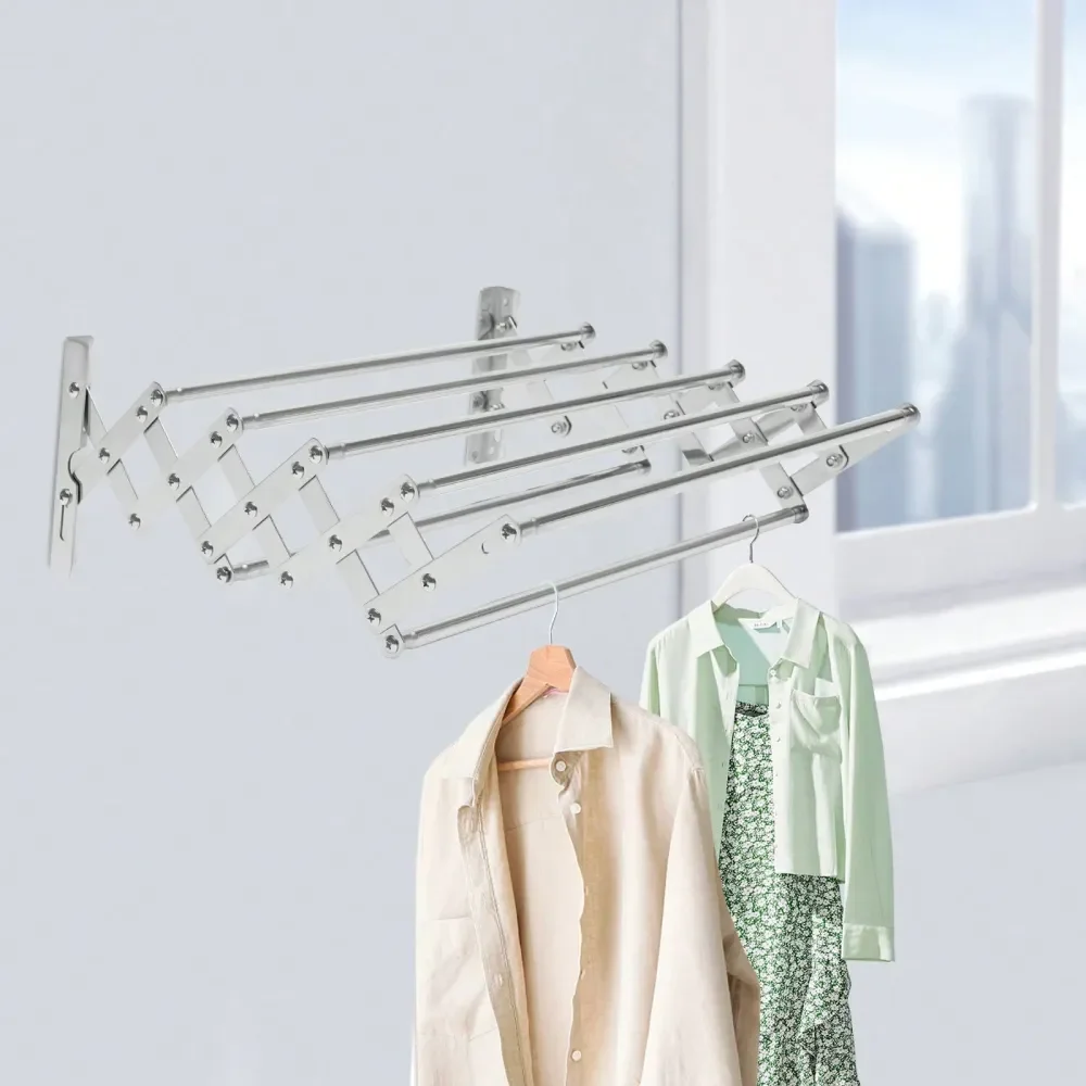 Horse, Clothes Drying Rack, WallMounted Clotheshorse With Extendable Properties, Small Laundry Rack, 7 Staggered Hanging Rods,
Horse, Clothes Drying Rack, WallMounted Clotheshorse With Extendable Properties, Small Laundry Rack, 7 Staggered Hanging Rods,