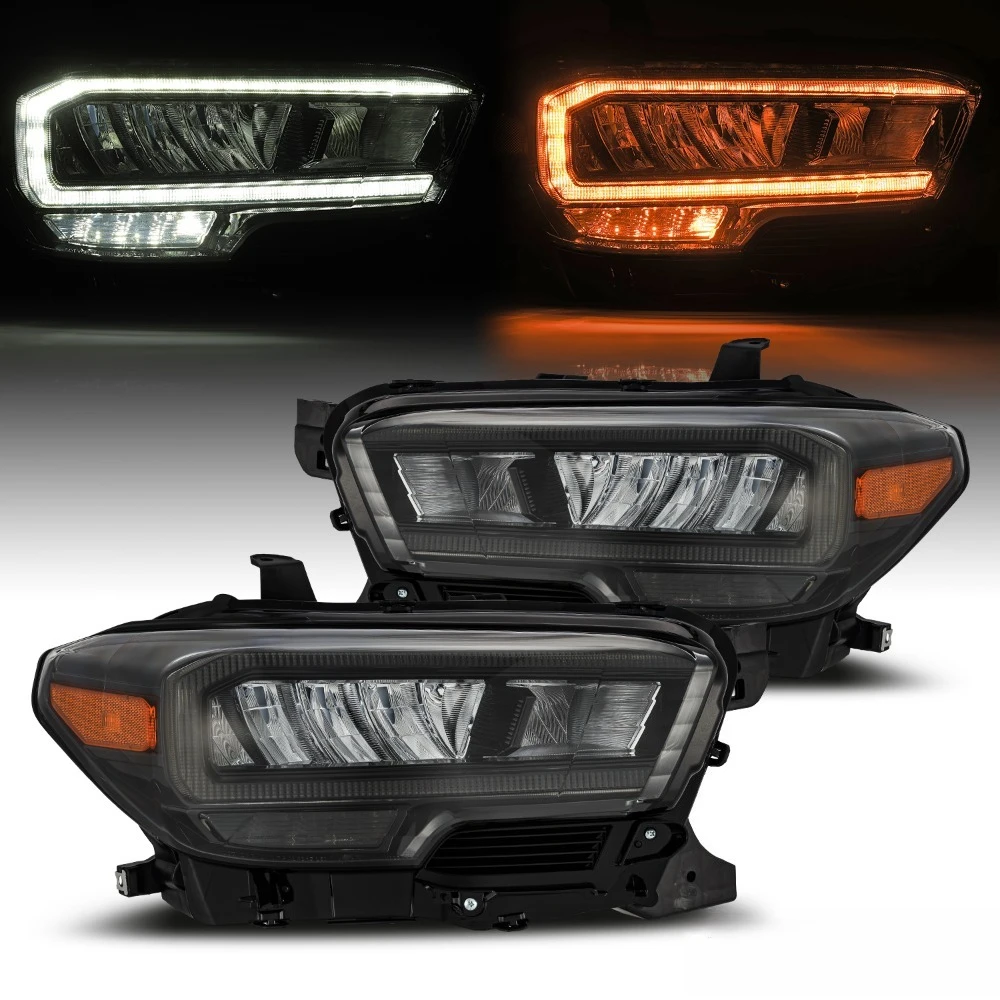 For 2016-2020 Toyota Tacoma Smoke Black LED DRL/Sequential Headlights Assembly
For 2016-2020 Toyota Tacoma Smoke Black LED DRL/Sequential Headlights Assembly
