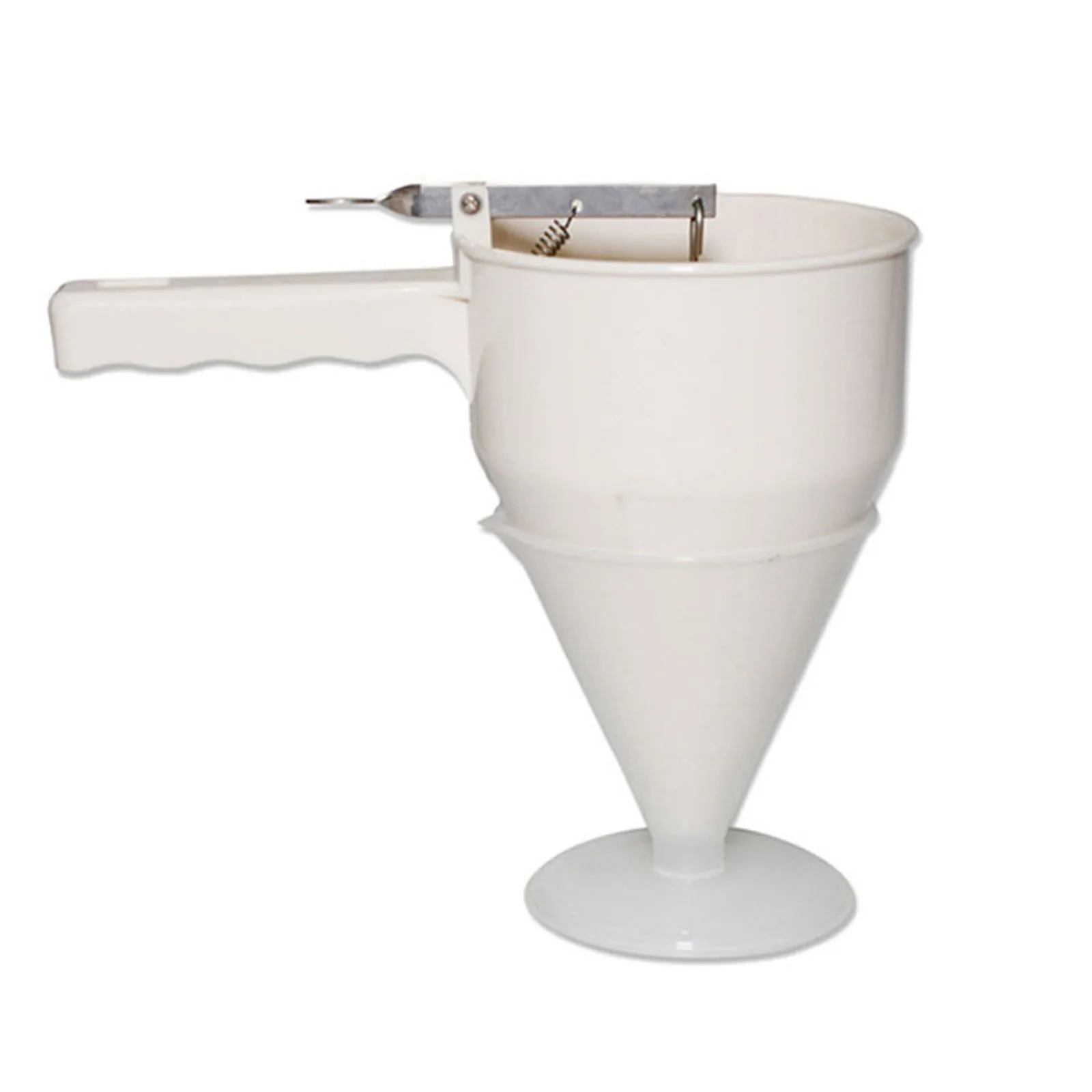 Durable ABS Pancake Batter Dispenser Plunger Funnel for Accurate Liquid Flow Control Ideal for Batters Sauces and More White
Durable ABS Pancake Batter Dispenser Plunger Funnel for Accurate Liquid Flow Control Ideal for Batters Sauces and More White