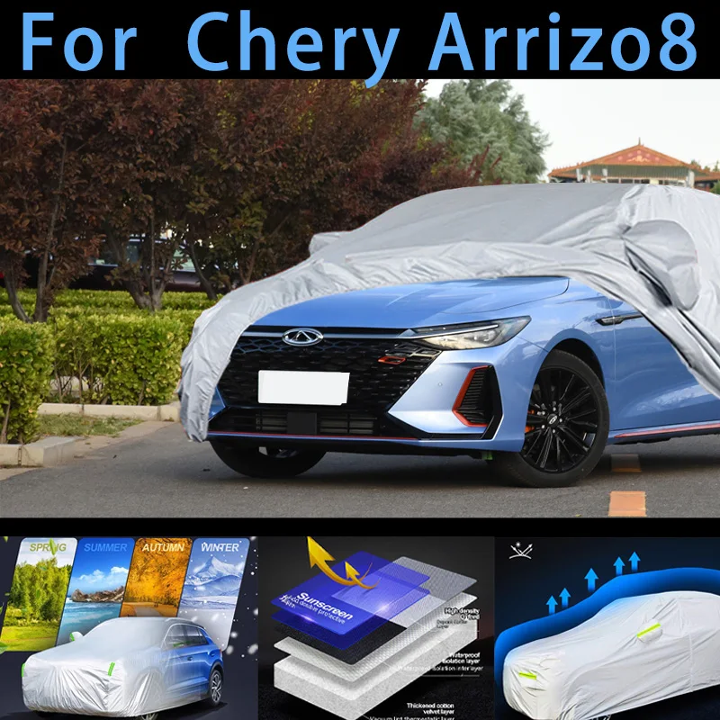 For Chery Arrizo8 Outdoor Protection Full Car Covers Snow Cover Sunshade Waterproof Dustproof Exterior Car cover protection
For Chery Arrizo8 Outdoor Protection Full Car Covers Snow Cover Sunshade Waterproof Dustproof Exterior Car cover protection
