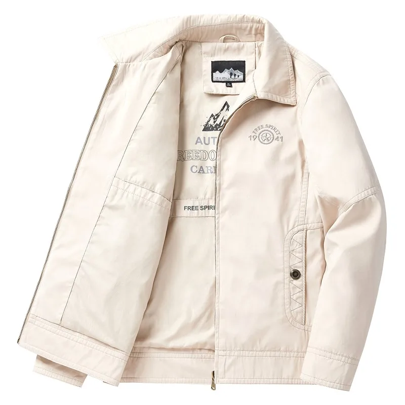 Мужская свободная куртка: легкая летняя модель, универсальная и стильная, двусторонняя, свободного кроя
Мужская свободная куртка: легкая летняя модель, универсальная и стильная, двусторонняя, свободного кроя