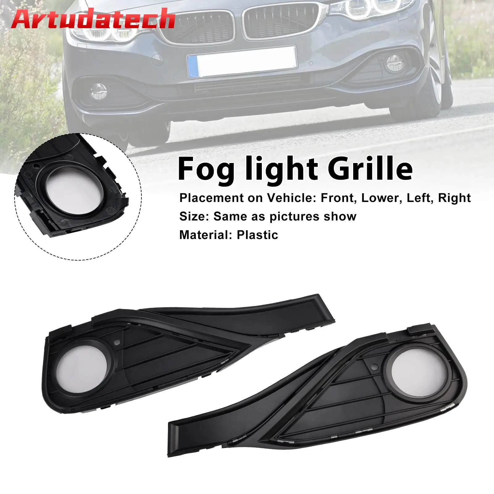 Artudatech Partially Open Grid Front Fog Light Grille 51117294831 Fit for BMW F32 F33 F36 418D
Artudatech Partially Open Grid Front Fog Light Grille 51117294831 Fit for BMW F32 F33 F36 418D