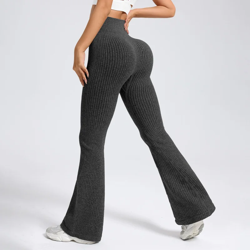 P-High Waist Thread Horn Yoga Pants New High Waist Hip-lifting Fitness Pants Peach Hip Sports Pants Wide Leg Pants for Women
P-High Waist Thread Horn Yoga Pants New High Waist Hip-lifting Fitness Pants Peach Hip Sports Pants Wide Leg Pants for Women