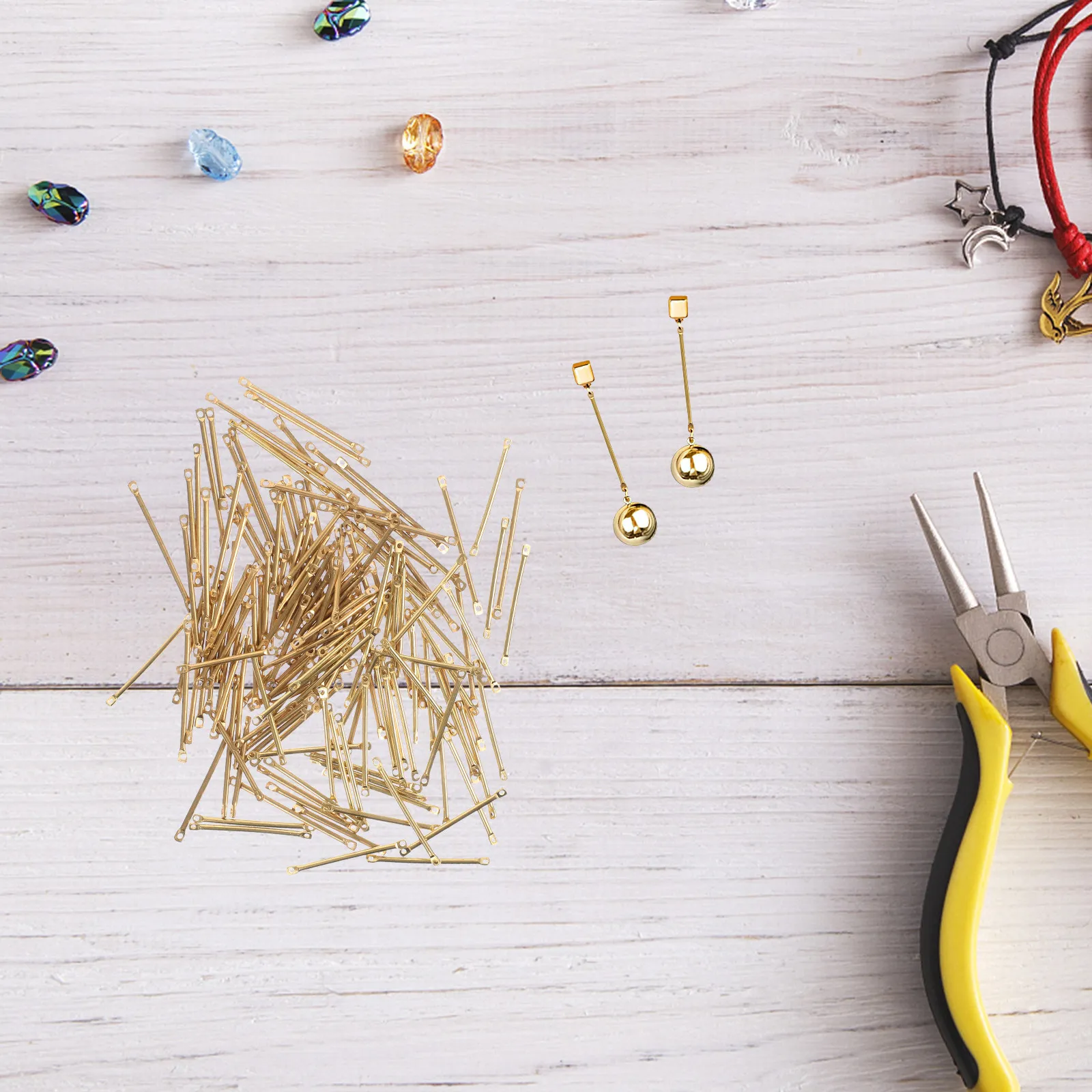 150 шт. медных соединительных элементов для изготовления украшений: ожерелий, серег, браслетов, подвесок. Декоративные соединители для рукоделия.
150 шт. медных соединительных элементов для изготовления украшений: ожерелий, серег, браслетов, подвесок. Декоративные соединители для рукоделия.