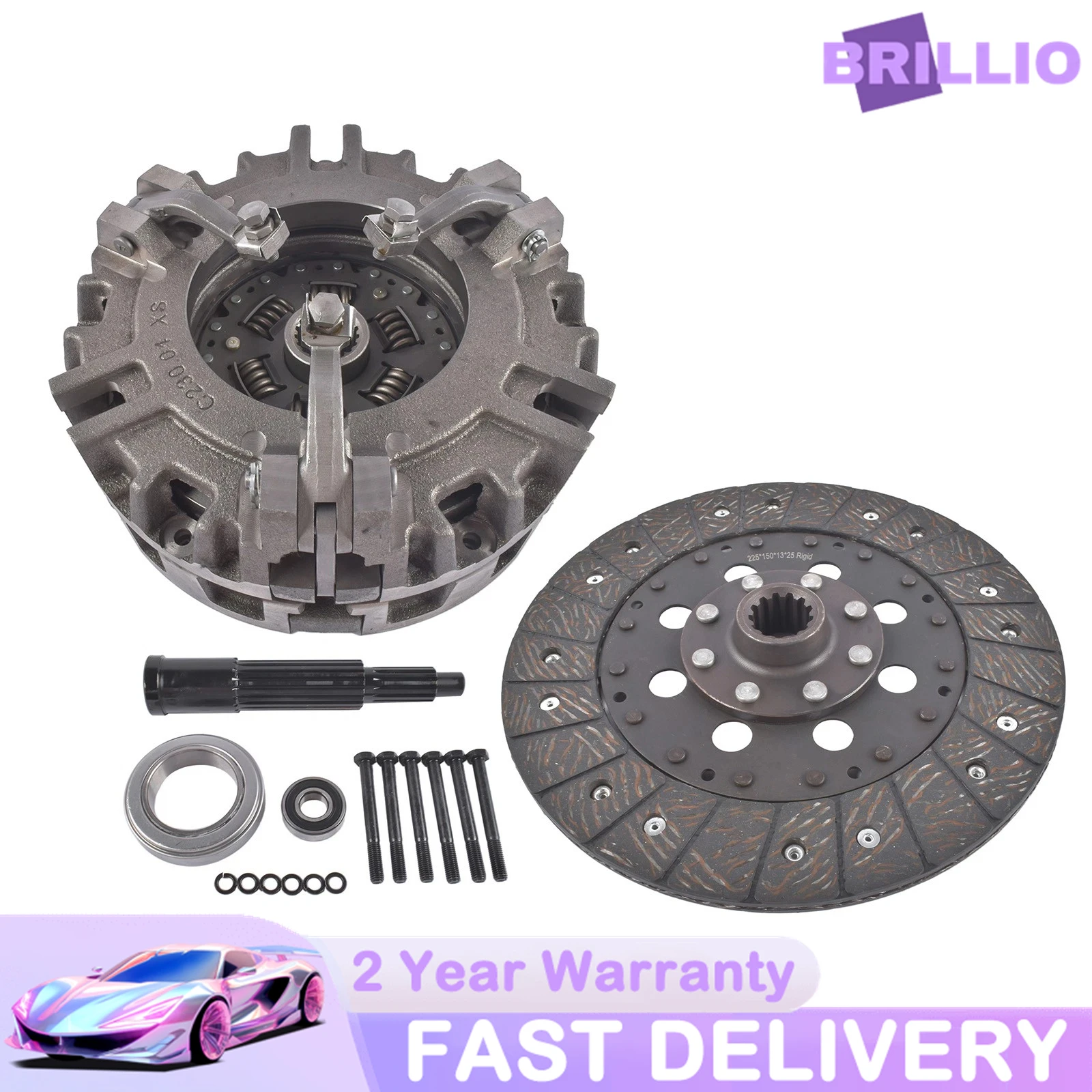 LVA801352 Dual Stage Clutch Kit CH18376 For John Deere 950 990 1050 870 1070 Satoh Bison S670 S750
LVA801352 Dual Stage Clutch Kit CH18376 For John Deere 950 990 1050 870 1070 Satoh Bison S670 S750