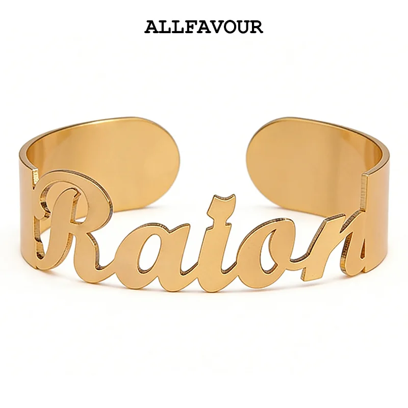 Fashion Custom Name Open Bangles Armlets For Women High Quality Unique Punk Style Stainless Steel Banquet Birthday Jewelry Gifts
Fashion Custom Name Open Bangles Armlets For Women High Quality Unique Punk Style Stainless Steel Banquet Birthday Jewelry Gifts