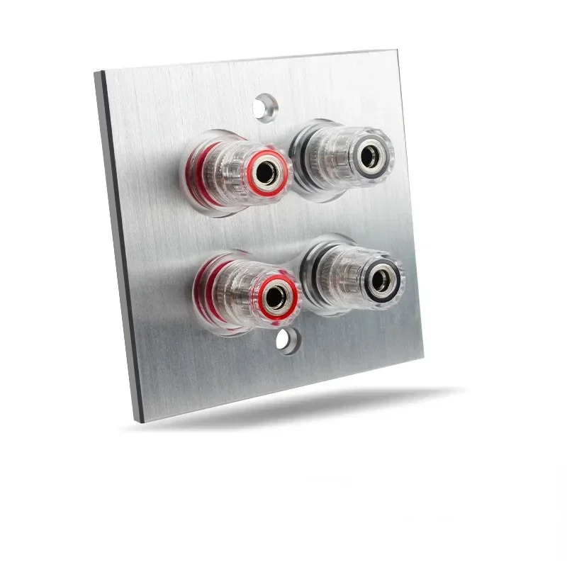 Connector BananaWallPlate Banana Plug Binding Post Wall Plate in Aluminum Alloy for Speakers Home Theater
Connector BananaWallPlate Banana Plug Binding Post Wall Plate in Aluminum Alloy for Speakers Home Theater
