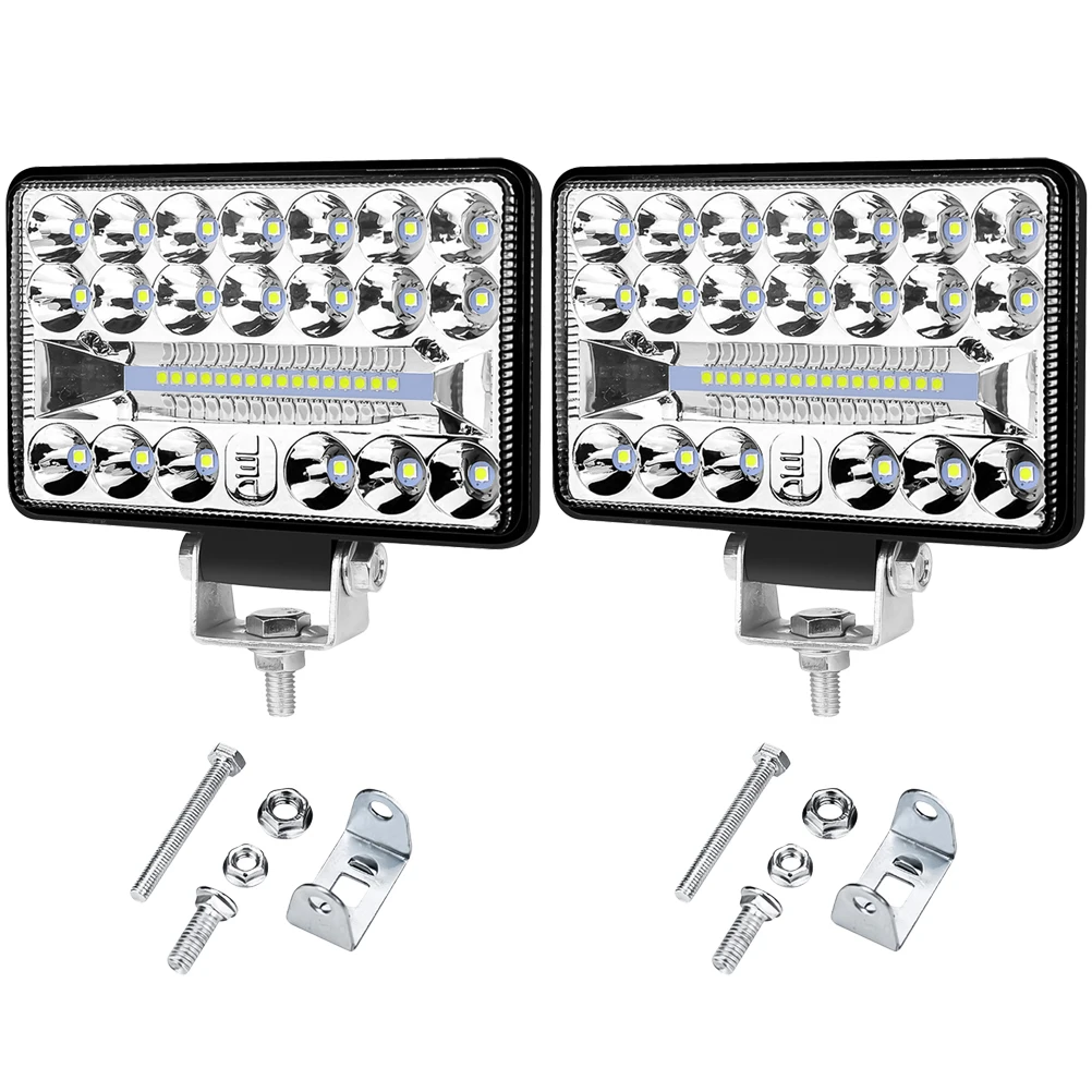 2Pcs LED Light Spotlight Offroad Lamp Car Auxiliary Black IP67 Waterproof SUV Truck ATV Automobile Auxiliary Light UTV Marine
2Pcs LED Light Spotlight Offroad Lamp Car Auxiliary Black IP67 Waterproof SUV Truck ATV Automobile Auxiliary Light UTV Marine