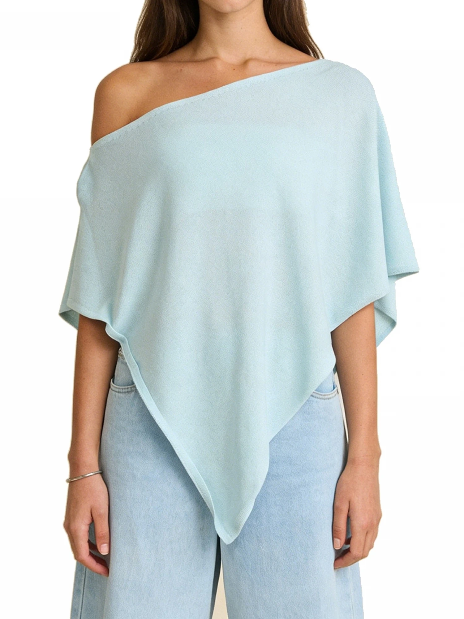 Tops Casual Shoulder Irregular Hem Asymmetrical Shrug Sweaters Hem Casual Asymmetrical Poncho Loose Solid Tops Hem Coverup
Tops Casual Shoulder Irregular Hem Asymmetrical Shrug Sweaters Hem Casual Asymmetrical Poncho Loose Solid Tops Hem Coverup