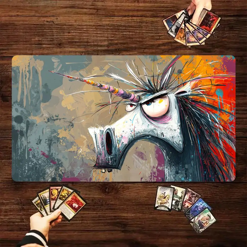Graffiti-style strange unicorn Magic Card Battle Mat MTG Playmat Anti-slip Base gathering gaming mats Board Game Mat for TCG
Graffiti-style strange unicorn Magic Card Battle Mat MTG Playmat Anti-slip Base gathering gaming mats Board Game Mat for TCG