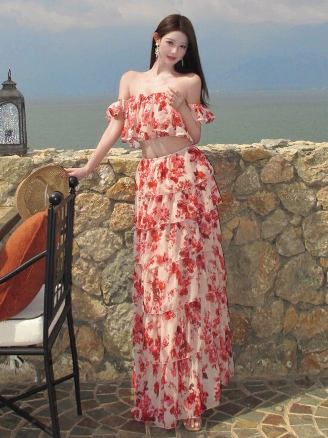 Unique Floral Halter Neck Skirt Set Gentle Style Two Piece Suit Whole Outfit Summer 2026 Comfortable Short Sleeve Cotton
Unique Floral Halter Neck Skirt Set Gentle Style Two Piece Suit Whole Outfit Summer 2026 Comfortable Short Sleeve Cotton