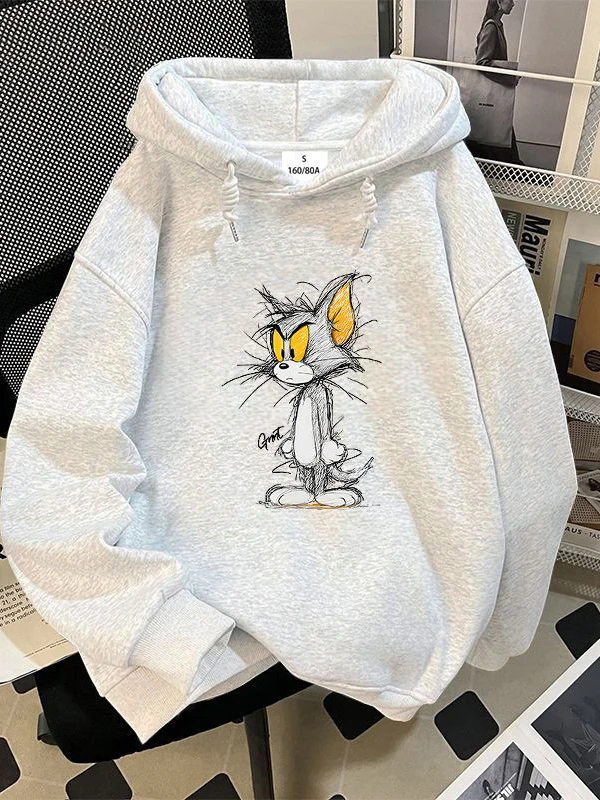 Silver Fur Hoodie fiti Print Men's Sweatirt Casual Loose Fit Autumn Winter Faionable Streetwear Polyester Cotton
Silver Fur Hoodie fiti Print Men's Sweatirt Casual Loose Fit Autumn Winter Faionable Streetwear Polyester Cotton