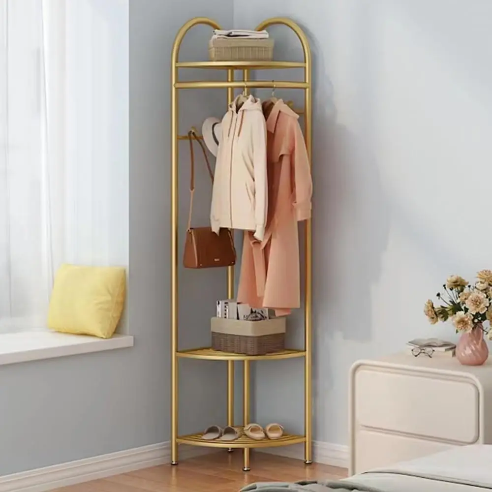 Metal Corner Coat Ras, Gold Clothing Ras Hall Tree, Freestanding Garment Ra With Hooks And Storage Shelf For Hallway, Entryway,
Metal Corner Coat Ras, Gold Clothing Ras Hall Tree, Freestanding Garment Ra With Hooks And Storage Shelf For Hallway, Entryway,