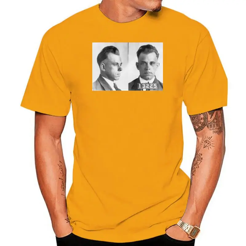 2022 New Casual Tshirt Creative Man'S Short Sleeve Tee Shirts John Dillinger Bank Robber Criminal Mugshot Short Sleeve Shirts
2022 New Casual Tshirt Creative Man'S Short Sleeve Tee Shirts John Dillinger Bank Robber Criminal Mugshot Short Sleeve Shirts