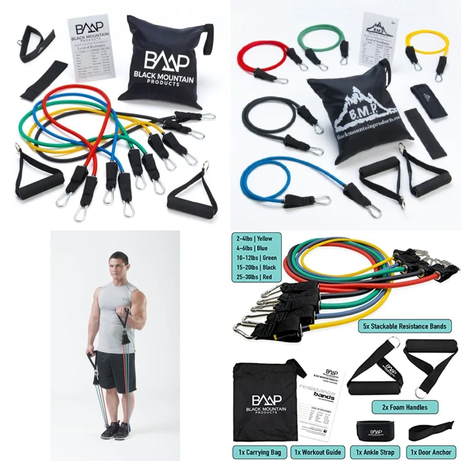Resistance Band Set with Door Anchor, Ankle Strap, Exercise Chart, and Carrying Case, 48
Resistance Band Set with Door Anchor, Ankle Strap, Exercise Chart, and Carrying Case, 48