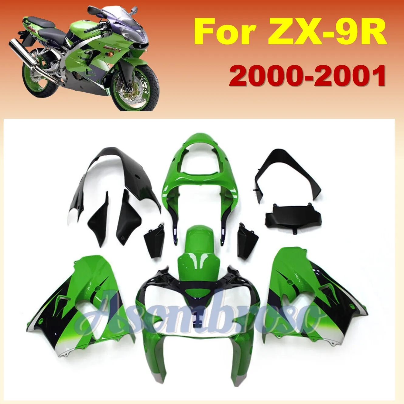 Ninja ZX9R 2000 2001 Обтекатели для фототехники полный комплект обтекателей из ABS-пластика для мотоцикла
Ninja ZX9R 2000 2001 Обтекатели для фототехники полный комплект обтекателей из ABS-пластика для мотоцикла