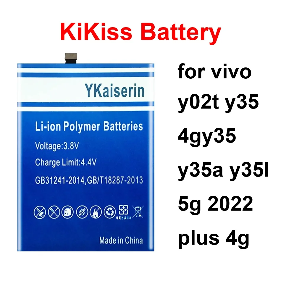 Mobile Phone Battery High-Efficiency B-92 B-Y1 B-W1 2700-5500Mah For Vivo Y02t Y35 4Gy35 Y35a Y35l 5G 2022 Plus 4G
Mobile Phone Battery High-Efficiency B-92 B-Y1 B-W1 2700-5500Mah For Vivo Y02t Y35 4Gy35 Y35a Y35l 5G 2022 Plus 4G