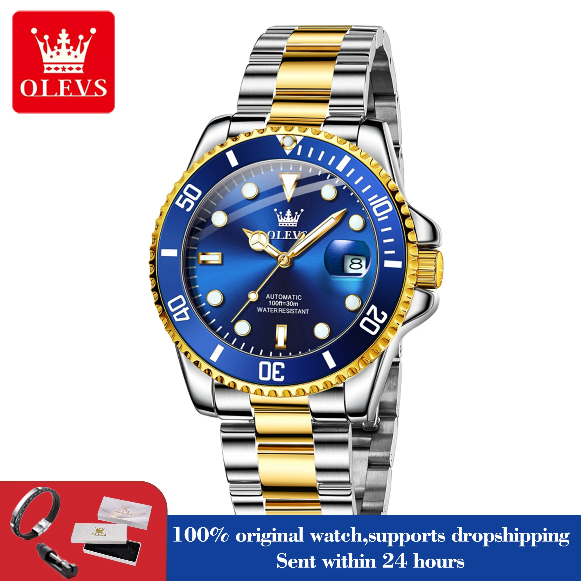 OLEVS Top Luxury Man Watches Brand Original Mechanical Watches For Men Waterproof Super Luminous Sports Male Clock 6650
OLEVS Top Luxury Man Watches Brand Original Mechanical Watches For Men Waterproof Super Luminous Sports Male Clock 6650