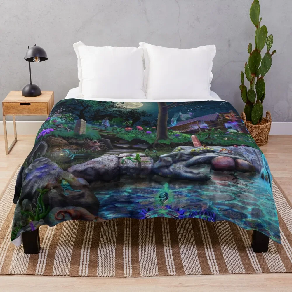 The PsyCabin - Trippy Psychedelic Visionary Garden Throw Blanket Soft Comfort Blanket for Reading Watching TV
The PsyCabin - Trippy Psychedelic Visionary Garden Throw Blanket Soft Comfort Blanket for Reading Watching TV