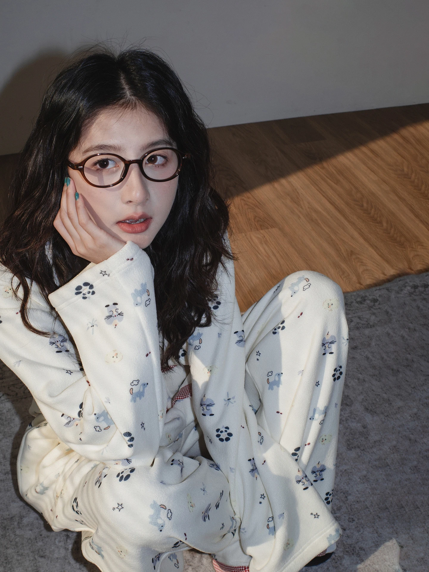 Thiened Plu Home Ceremony Set Soft Velvet Animal Print Winter Spwear Pants Long Sve Button Decoration Casual Sle
Thiened Plu Home Ceremony Set Soft Velvet Animal Print Winter Spwear Pants Long Sve Button Decoration Casual Sle