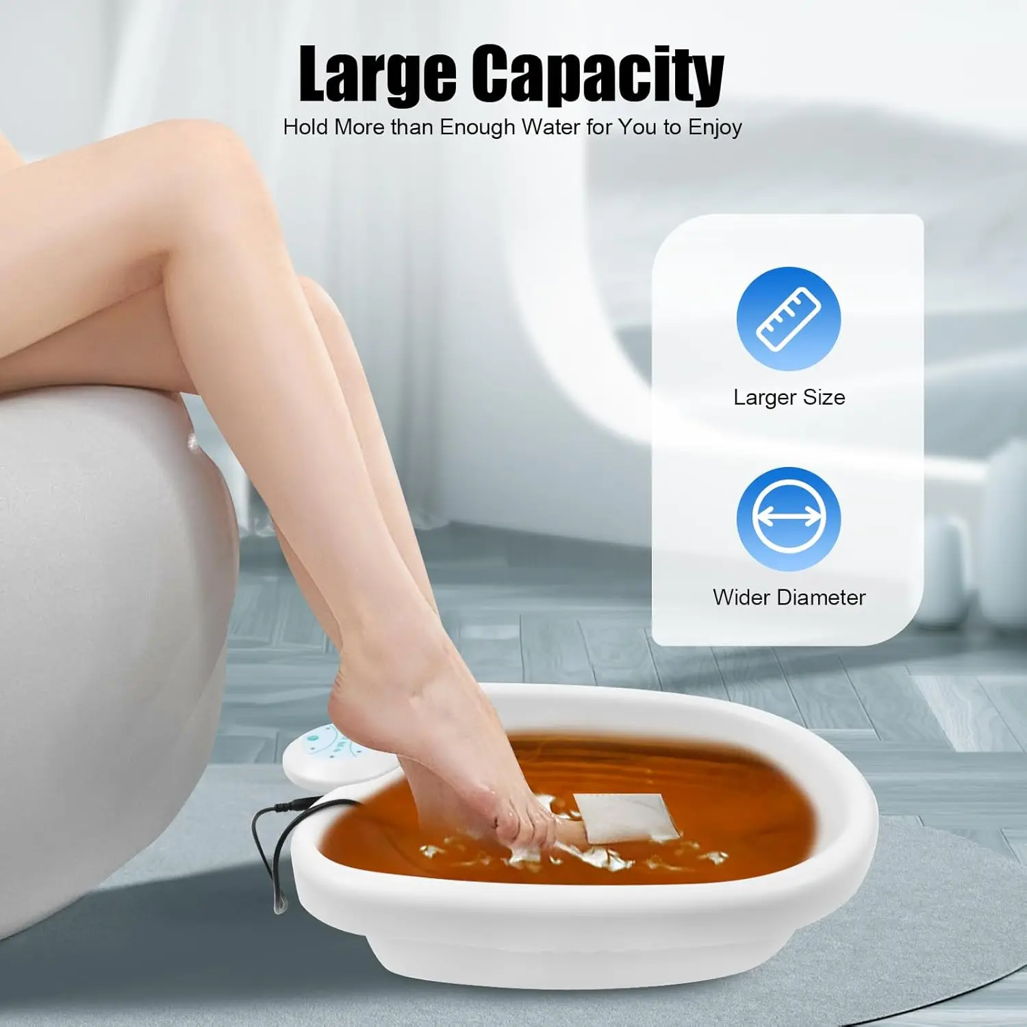 Ionic Foot Bath Detox Machine for Home Use with Pedicure Spa System Cleanse Detox Foot Spa Including 1PSC Machine and Foot Basin
Ionic Foot Bath Detox Machine for Home Use with Pedicure Spa System Cleanse Detox Foot Spa Including 1PSC Machine and Foot Basin