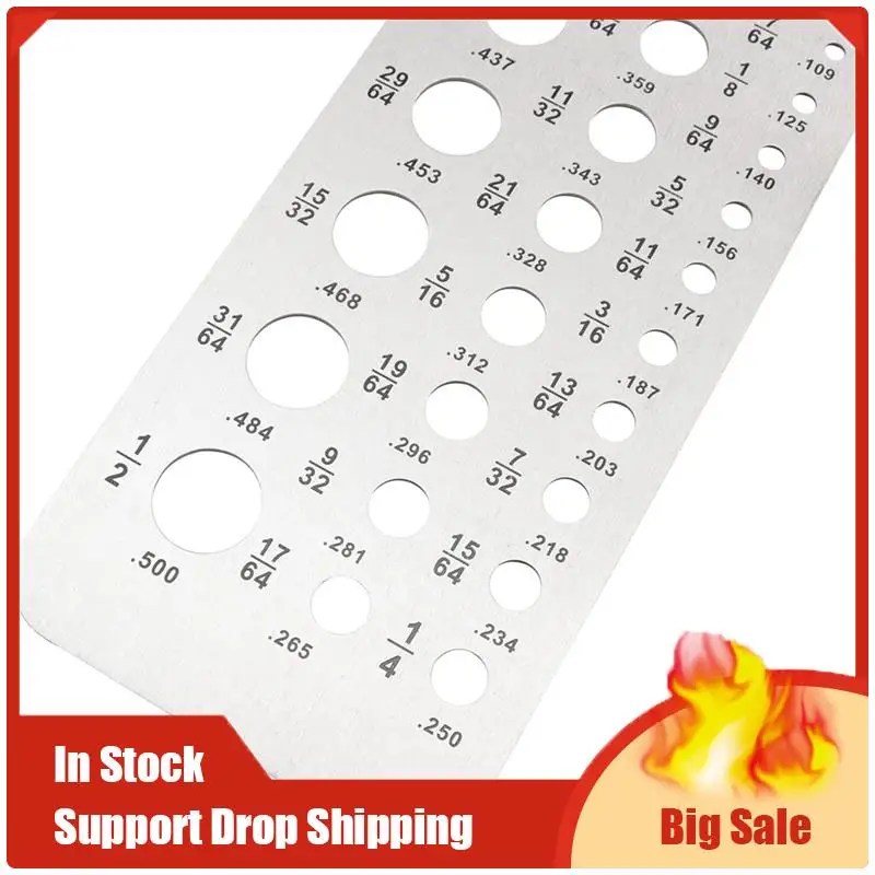 1 Pcs Stainless Steel Diameter Gauge Wire Thickness Measurer Tester Ruler DIY Drill Measurement Gauge Tool
1 Pcs Stainless Steel Diameter Gauge Wire Thickness Measurer Tester Ruler DIY Drill Measurement Gauge Tool